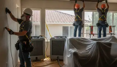 Water damage restoration team serving Bakersfield, CA for fast cleanup and repair