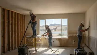 Water damage restoration team serving Bakersfield, CA with professional cleanup and repair services