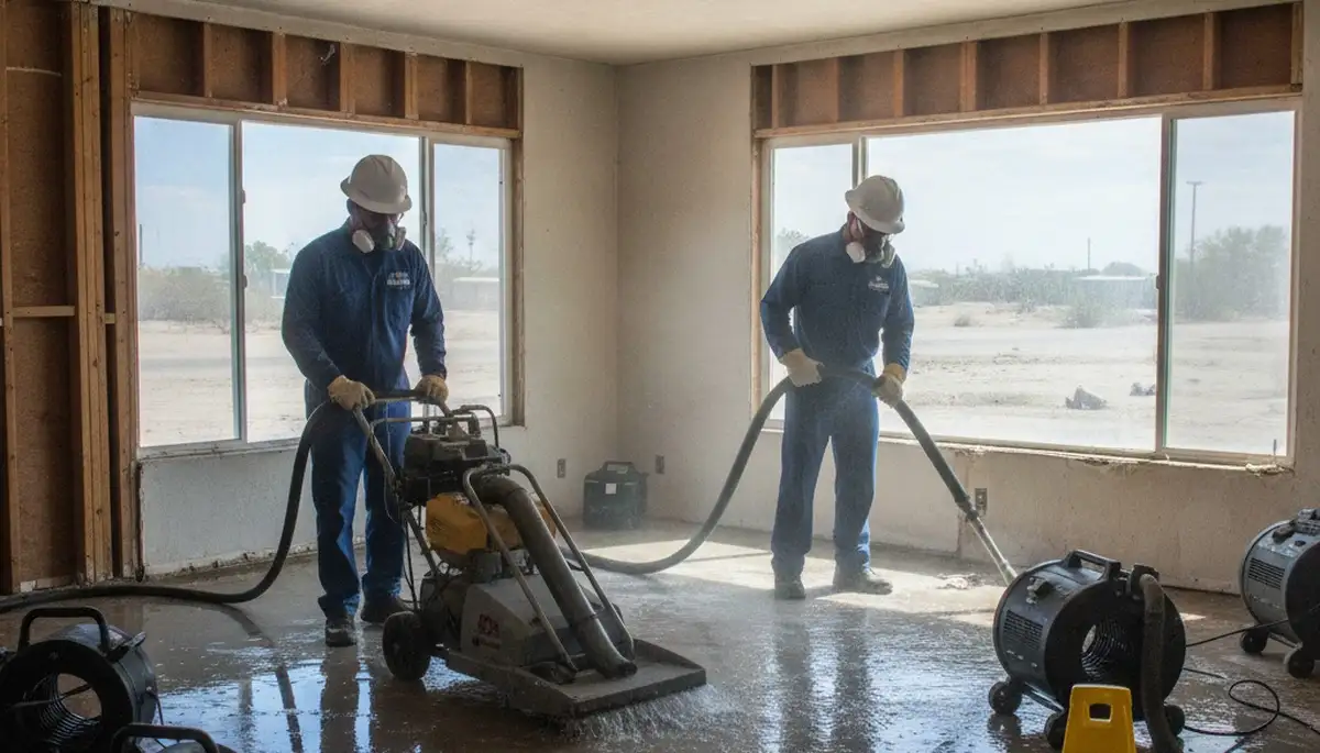 Water damage restoration team serving Bakersfield, CA, for emergency cleanup and repair