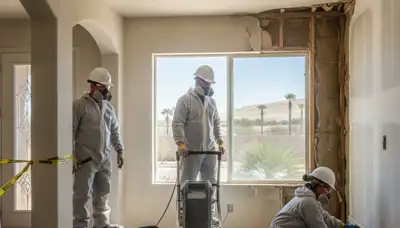Water damage restoration team serving Bakersfield, CA on an area service page